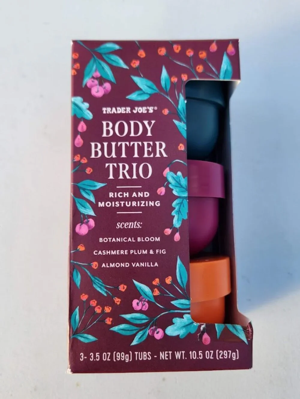 NEW Trader Joe's Body Butter Trio Gift Set Moisturizer Trader Joes Set of 3 Incl